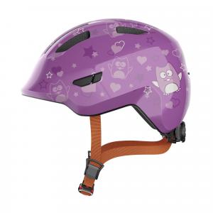 ABUS Dziecięcy kask rekreacyjny „Smiley 3.0” z fioletową błyszczącą gwiazdą