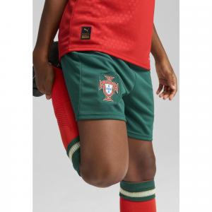 Młodzieżowe szorty Portugalia 2025 PUMA Blessing Green Sugared Almond Beige