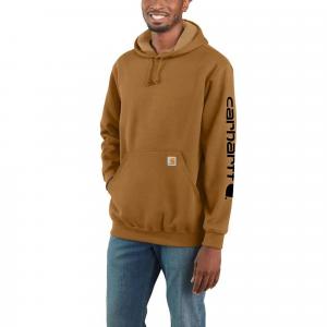 Bluza sportowa męska z kapturem Carhartt Midweight Sleeve Logo Hooded