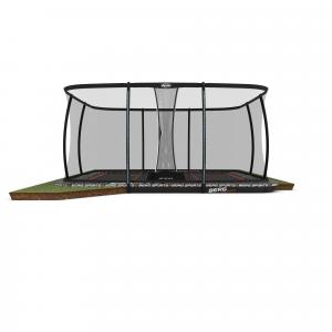 Trampolina + Siatka zabezpieczająca XL BERG Ultim Pro Bouncer Flatground 500x500