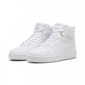 Młodzieżowe sneakersy Rebound V6 Mid PUMA White Cool Light Gray