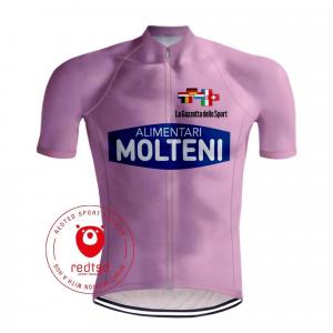 Camisola de Ciclismo Retro - Molteni Camisola Rosa Giro d'Italia - RedTed