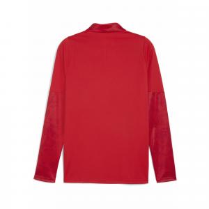 Męska bluza treningowa z zamkiem 1/4 Stade Rennais F.C. PUMA Red Silver Metallic