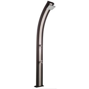 Prysznic ogrodowy solar Spring 30L z obrotowym podkładem - Aluminium - 228 cm