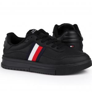 Męskie trampki sportowe Tommy Hilfiger SUPERCUP LEATHER STRIPES