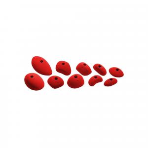 Chwyty wspinaczkowe Ocun Holds Set 2 Slopers - red