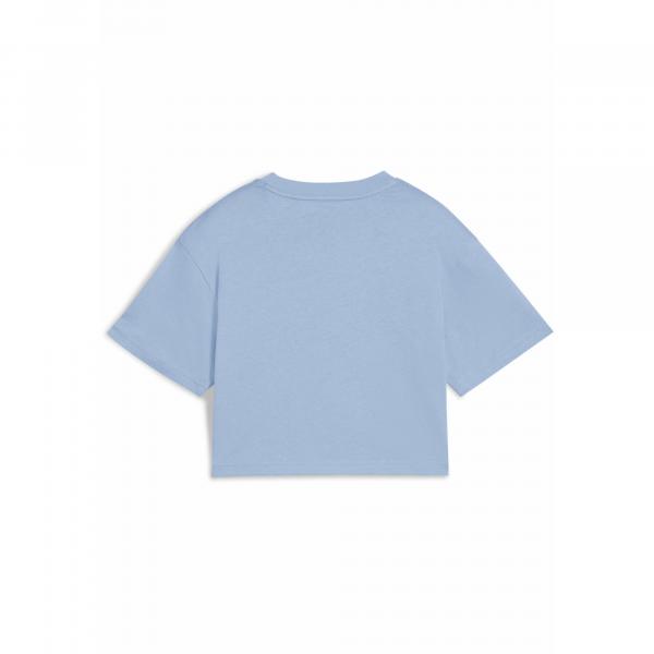 Młodzieżowa krótka koszulka Essentials 2 Colour z logo PUMA No. 1 PUMA