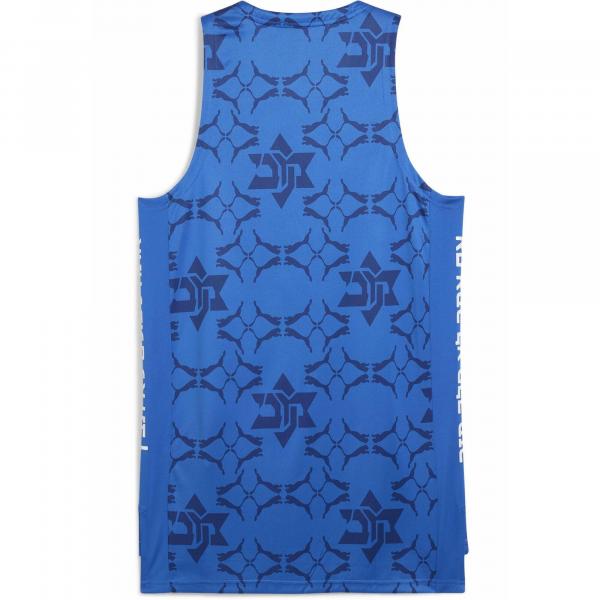 Męska koszykarska koszulka meczowa Maccabi PUMA Nautical Blue