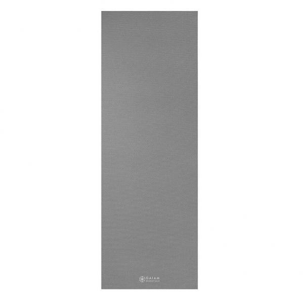 Mata do Jogi Gaiam Essentials 6 mm z paskiem szara