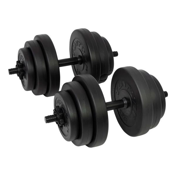 Zestaw hantli winylowych regulowanych TUNTURI VINYL DUMBBELLSET 28kg