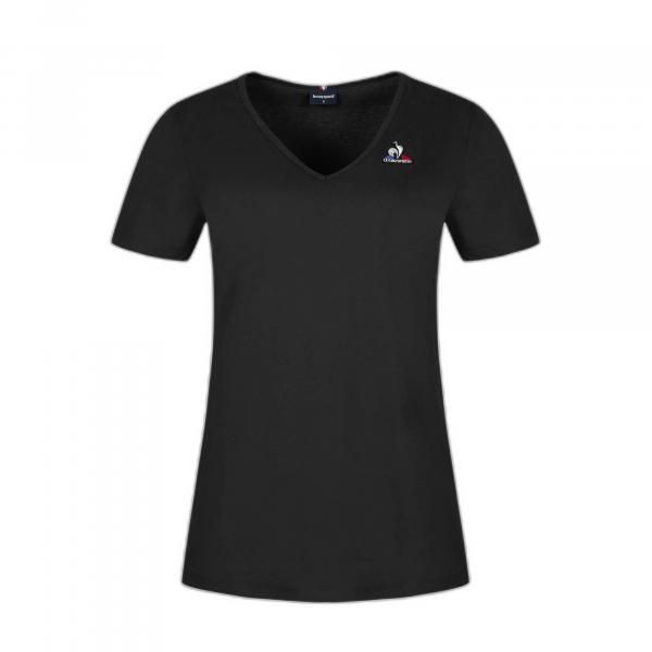 Damska koszulka z krótkim rękawem v-neck Le Coq Sportif Ess Col V N°1