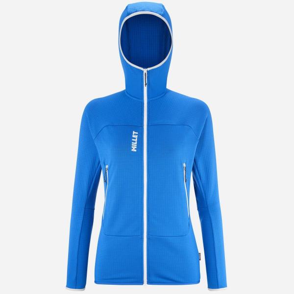 Bluza turystyczna damska Millet Fusion Grid Hoodie active fit Polartec PowerGrid