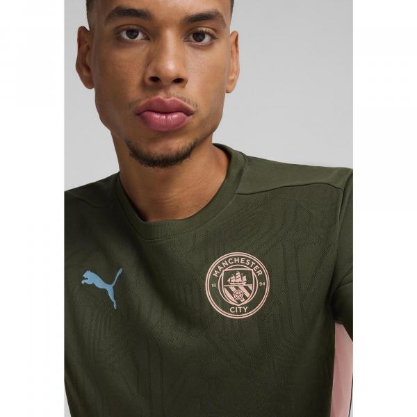 Męska koszulka treningowa Manchester City PUMA Myrtle Bold Blue Green