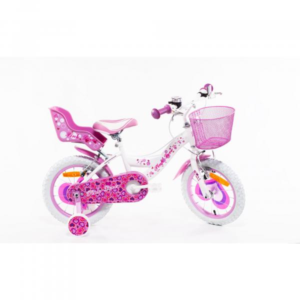 Rowerek dziewczęcy SCH Pink Love 14” z akcesoriami