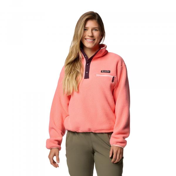 Bluza polarowa damska Columbia Helvetia II Cropped Half Snap Fleece