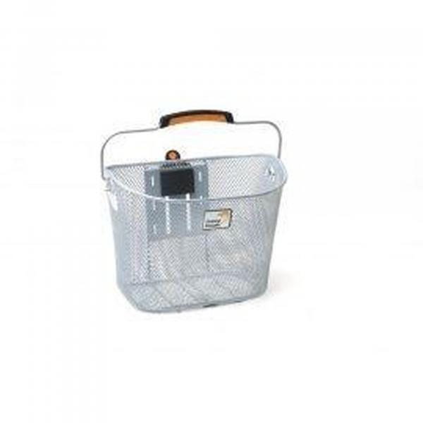 Kosz Rowerowy Tuscany Smartlock 19 Liter 34 X 25 X 25 Cm - Srebrny