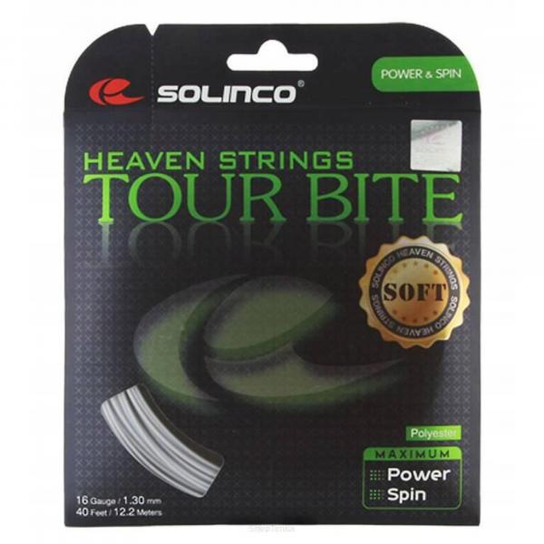 Naciąg tenisowy Solinco Tour Bite Soft szary 1.20