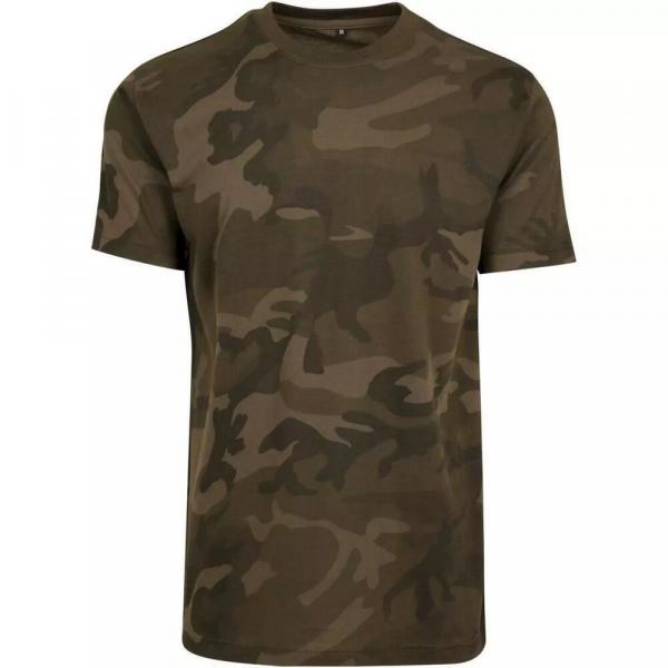 Męska Koszulka Z Okrągłym Dekoltem Camo