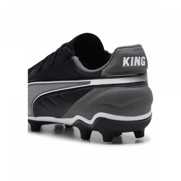 Młodzieżowe buty piłkarskie KING Match FG/AG PUMA Black White Cool Dark Gray