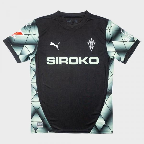 Oficjalna koszulka piłkarska Puma Real Sporting dla dorosłych sezon 2024-25 sp