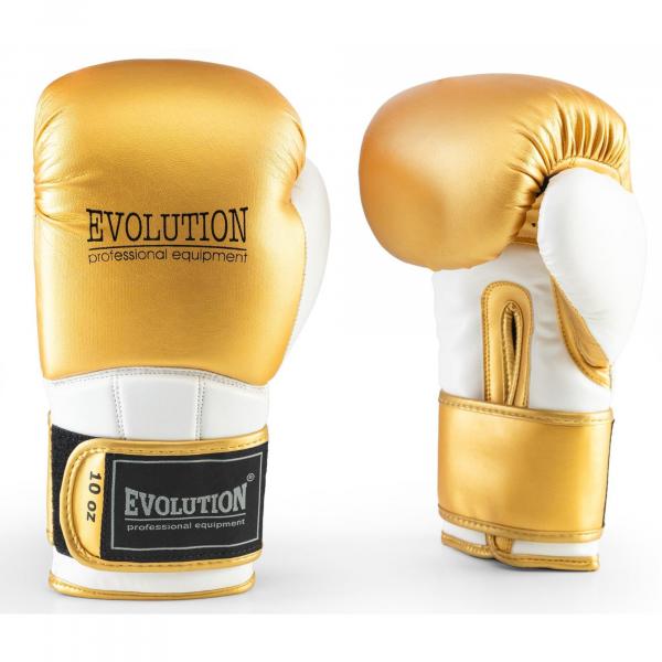 Rękawice bokserskie ze skóry syntetycznej Gold Shine Evolution 10 oz