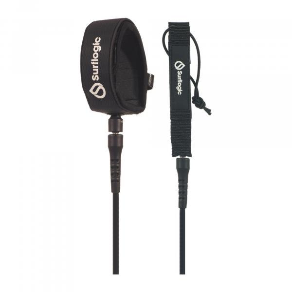 Leash do deski Surf Logic Surf Pro 8 Black