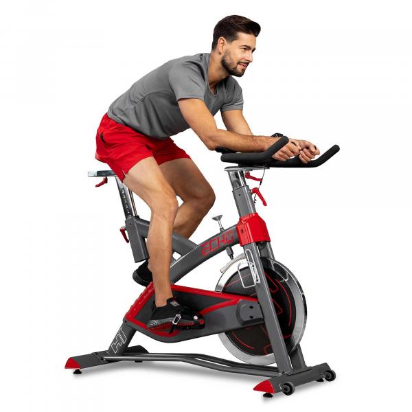 Rower treningowy stacjonarny spiningowy Hop-Sport Echo z wolnym biegiem