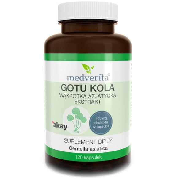 MEDVERITA Gotu Kola - Wąkrotka Azjatycka 120 kaps