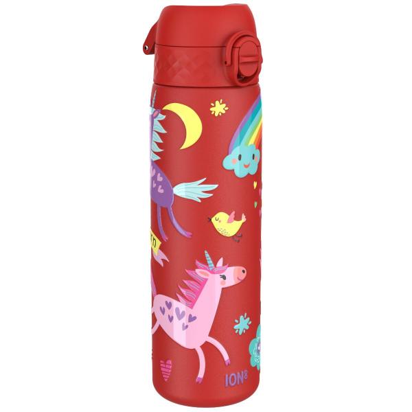 Butelka ION8 Single Wall I8SS600PRUNIC Unicorns (Red)
