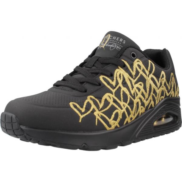 Tenisówki Skechers Model Uno - Golden Heart Kolor Czarny