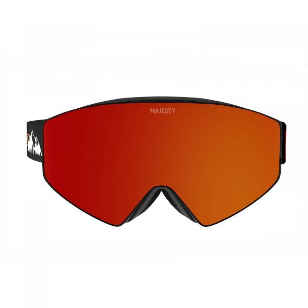 Gogle MAJESTY Transition Snow goggles black/black /Citrine + fire opal lens