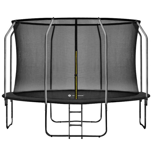 Trampolina ogrodowa z siatką wewnętrzną i ringiem 12 FT 365-374 cm, dla dzieci