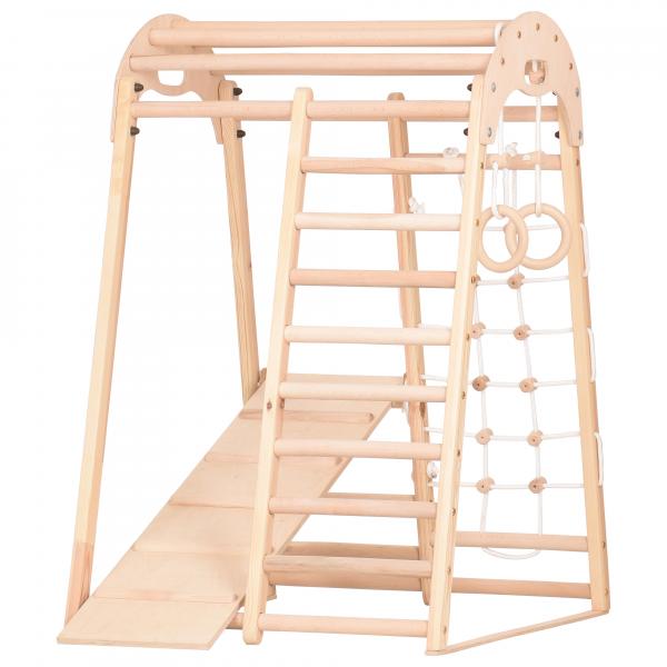 Drewniany plac zabaw Rinagym Kids 2 Naturalny/niebarwiony/nielakierowany