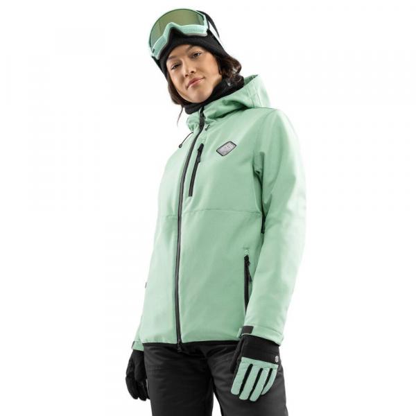 Damska kurtka snowboardowa Sporty zimowe Siroko W2-W Emerald