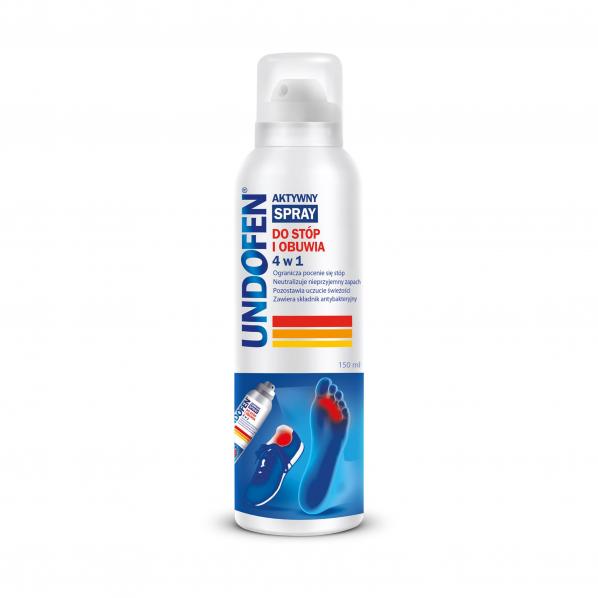 Aktywny spray do stóp i obuwia 4w1 Undofen 150ml