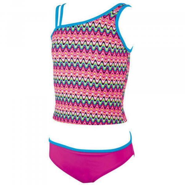 Kostium dwuczęściowy dla dzieci Zoggs Retro Wave Tankini JR