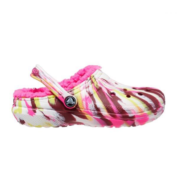 Klapki dziecięce Crocs Classic Lined Marbled ocieplane