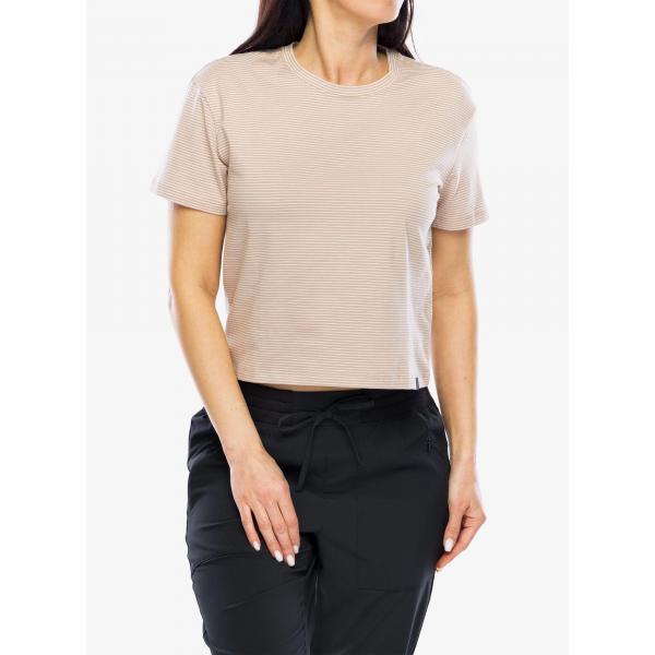 Koszulka bawełniana damska Black Diamond BD Stripe SS Tee