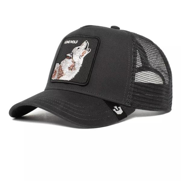 Czapka z daszkiem Goorin Bros. Lone Wolf Trucker 101-0389-BLK