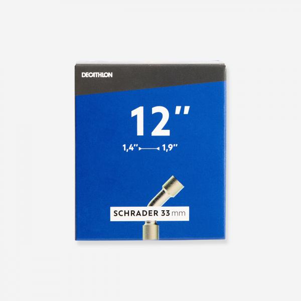 Dętka rowerowa Decathlon 12x1,40-1,90 wentyl Schrader wygięty