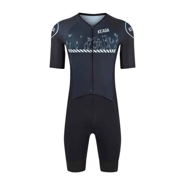 Męski trisuit z rękawami - Signal Two