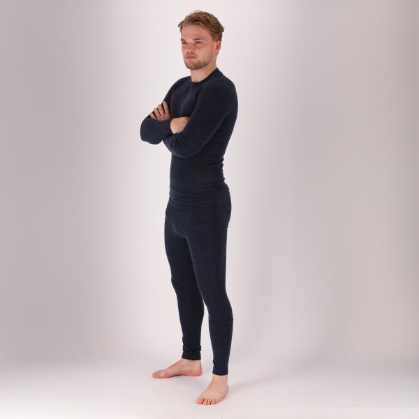 Spodnie termoaktywne męskie - Granatowe - 2 sztuki - Thermo Panty