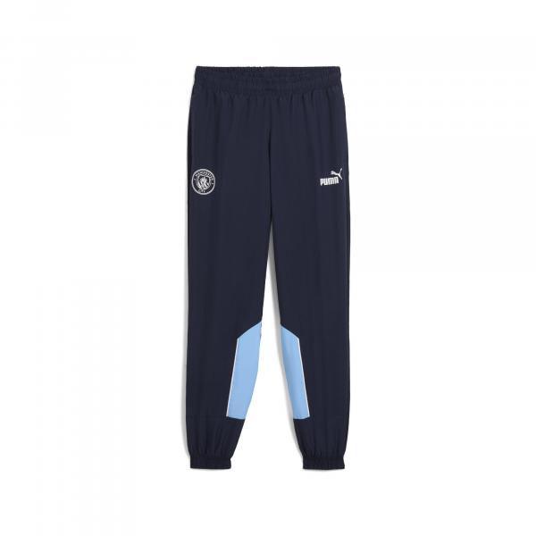 Młodzieżowe spodnie Manchester City ftblARCHIVE PUMA Navy Team Light Blue