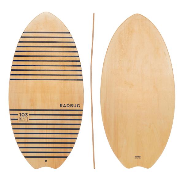 Deska skimboard Olaian 100 drewniana