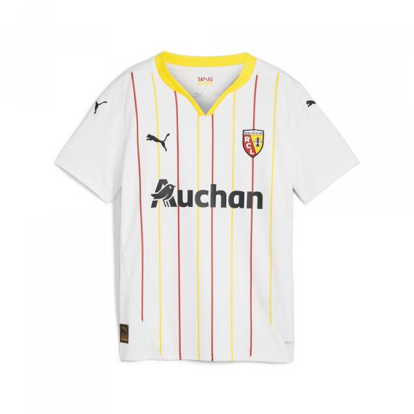 Młodzieżowa koszulka RC Lens 24/25 PUMA White Pelé Yellow