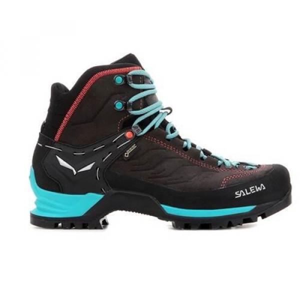 Buty trekkingowe damskie Salewa WS Mtn Trainer Mid Gtx czarne,turkusowe