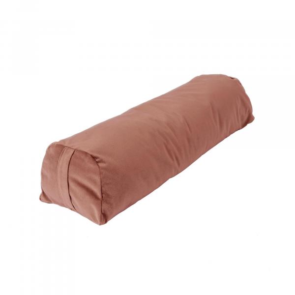 Bolster XL wykonany z plastiku z recyklingu - łososiowy róż - 75 cm długości