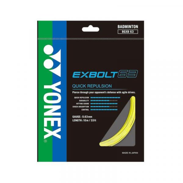 Naciąg do rakiety do badmintona Yonex Exbolt 63 10 m