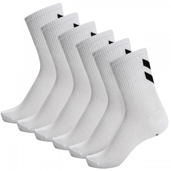 Skarpetki białe Humel hmlCHEVRON 6-PACK SOCKS uniwersalne