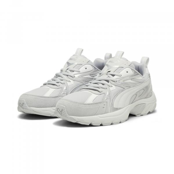 Sneakersy Milenio Tech Suede PUMA Cool Light Gray Feather White